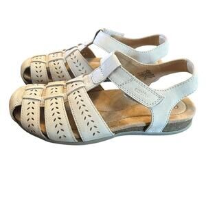 Earth  Birdy Leather Closed Toe Strappy Casual Slip-on Comfort Sandals NEW 9.5